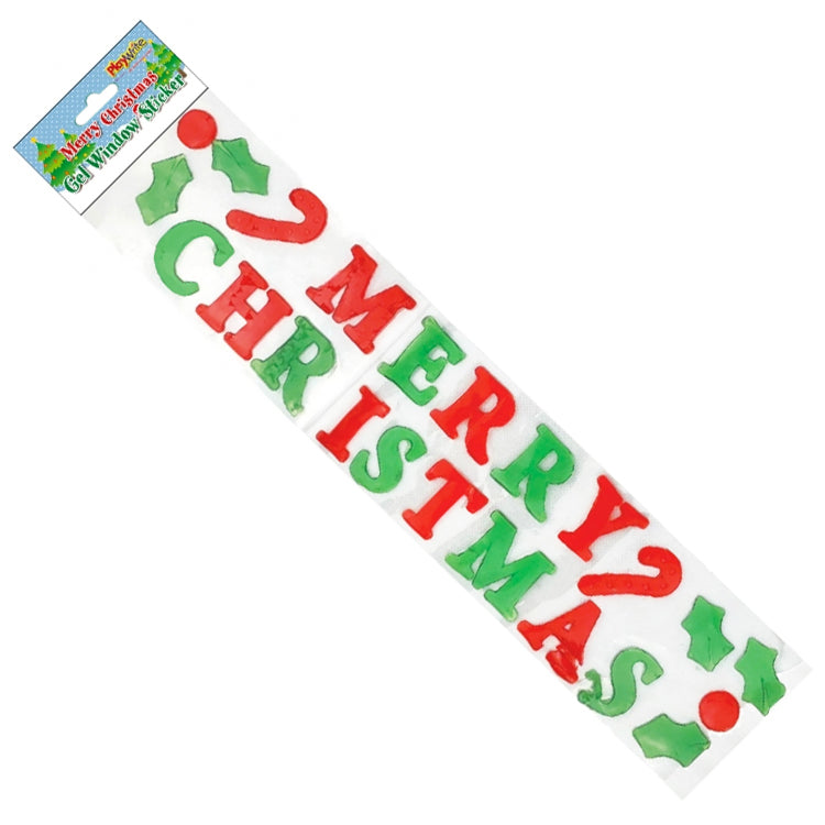 Merry Christmas Jumbo Gel Sticker Set