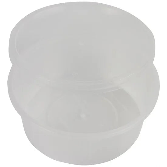 Round Plastic Food Storage Take Away Container 16oz Pack of 5 ST81613