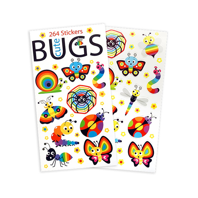 Cute Bug Stickers x 12 sheets