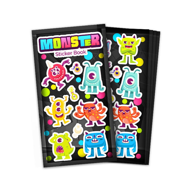 Monsters Mini Sticker Book (12 Sheets)