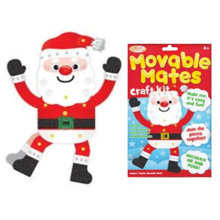 Santa Moveable Mates Craft Kit