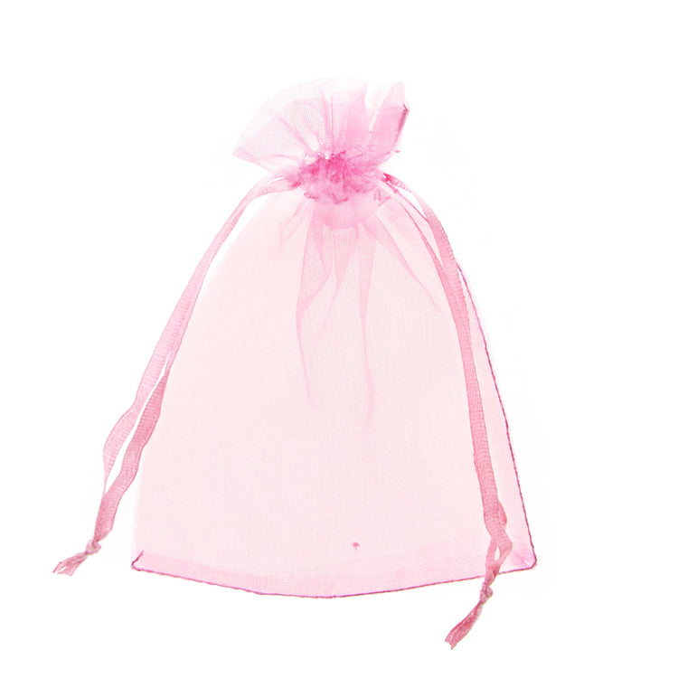 Pink Organza Bags x 8
