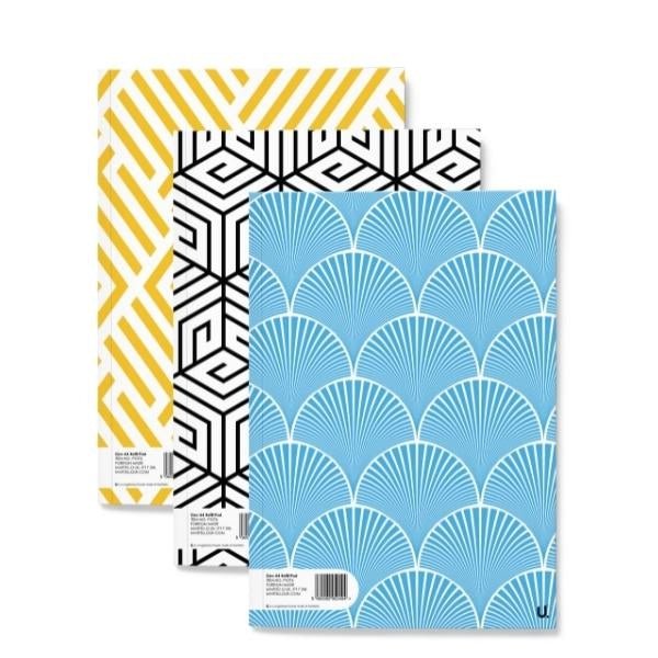 Geo A4 Refill Pad School Assorted Designs P1076