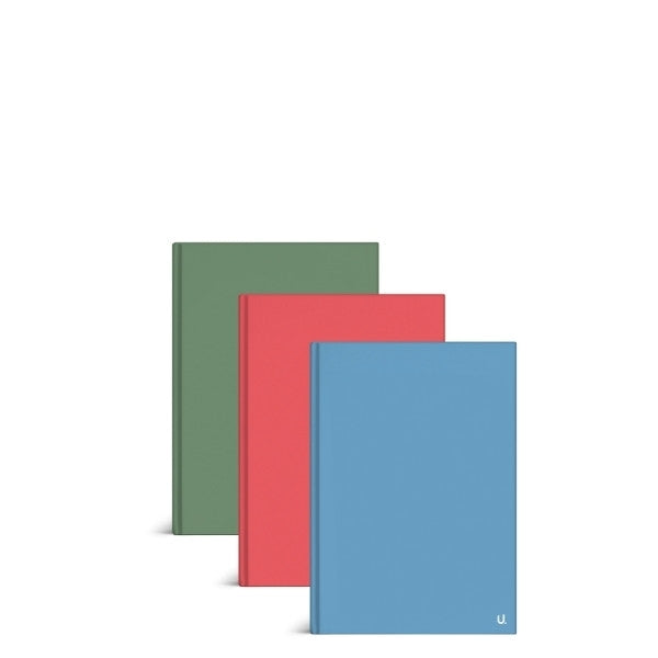 A7 Hardback Notebook Colour 3pk Assorted Colours P1104