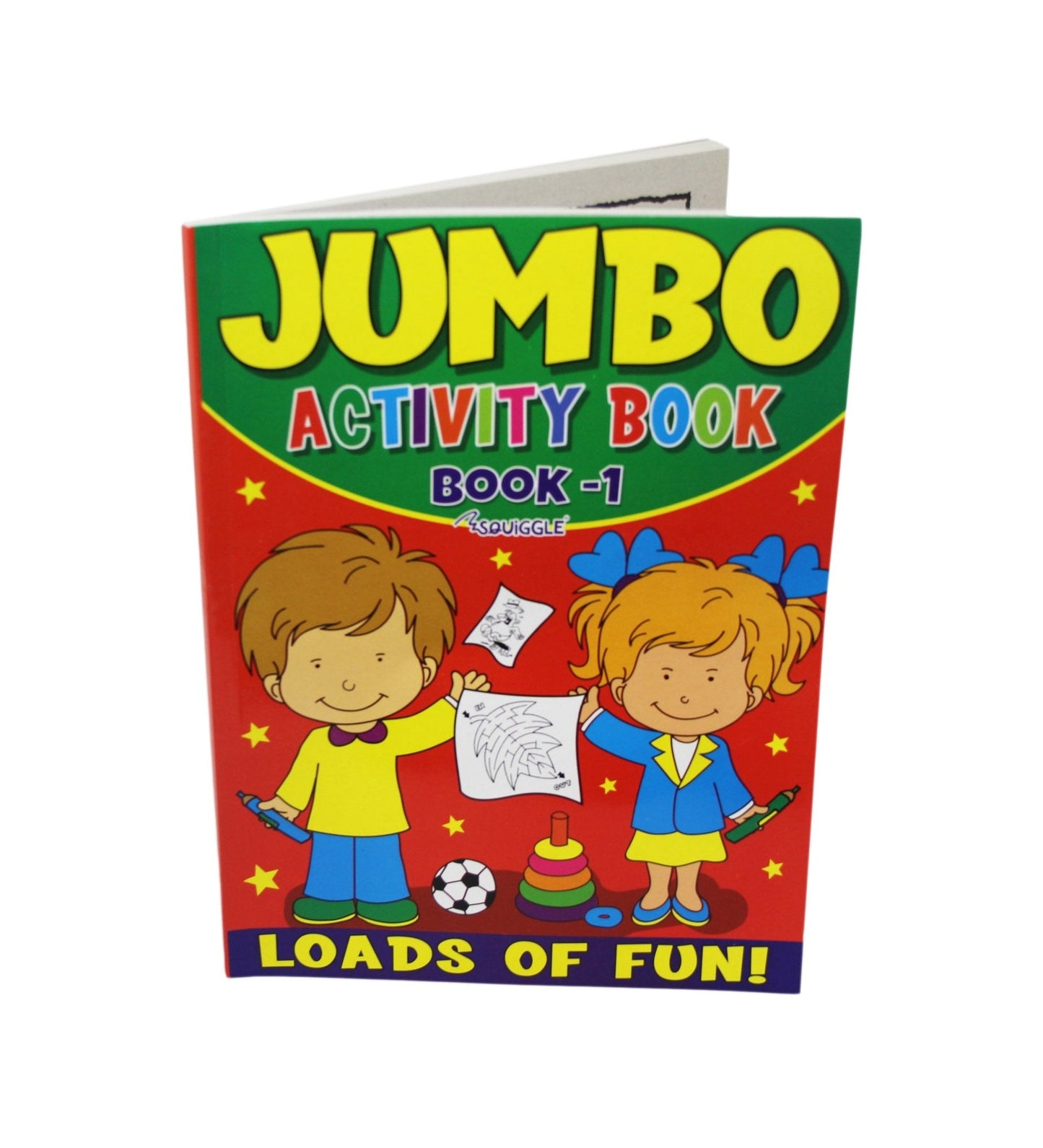 Jumbo Activity Book 1 & 2 27 x 20 x 0.7 cm Assorted Designs P2152