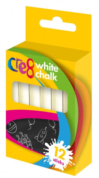 Cre8 White Chalk Pack of 12 P2176 A