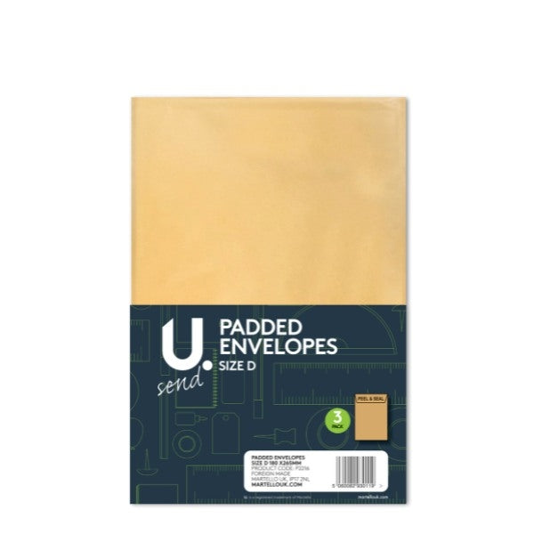 3 Pack Size D Office Home Supplies Padded Envelopes P2216