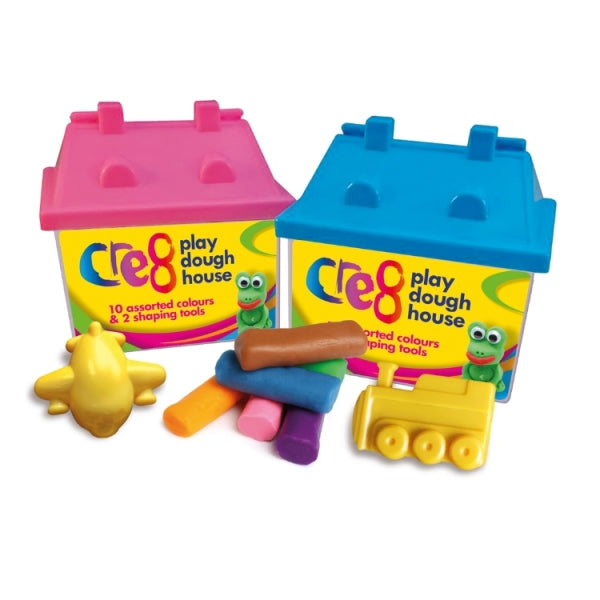 Cre8 Play Dough House Shape Assorted Colours P2452