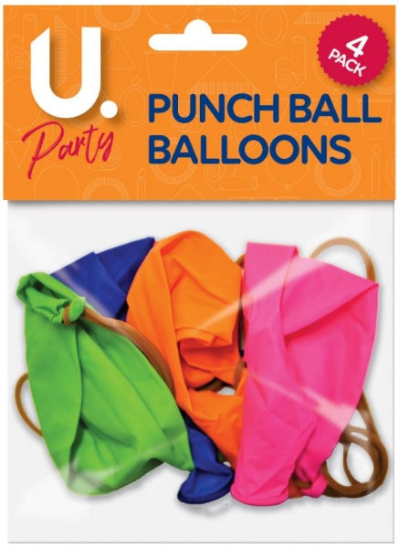 Punch Ball Balloons Pack of 4 P2745