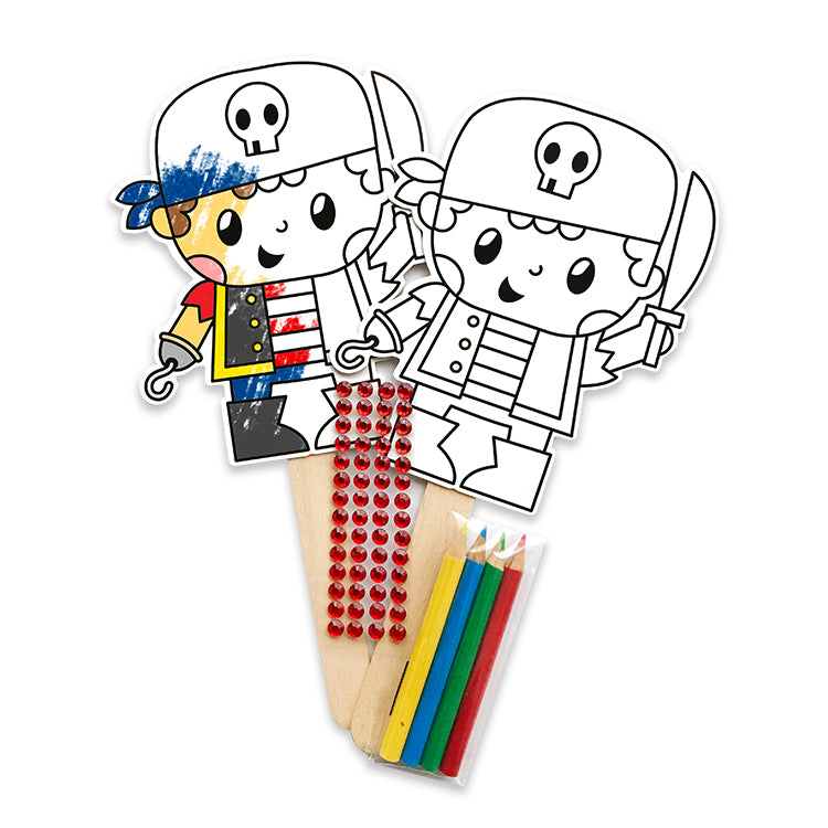 Pirate Twin Puppet Decorating Kit