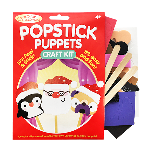 Xmas Dog And Penguin Puppet Kit