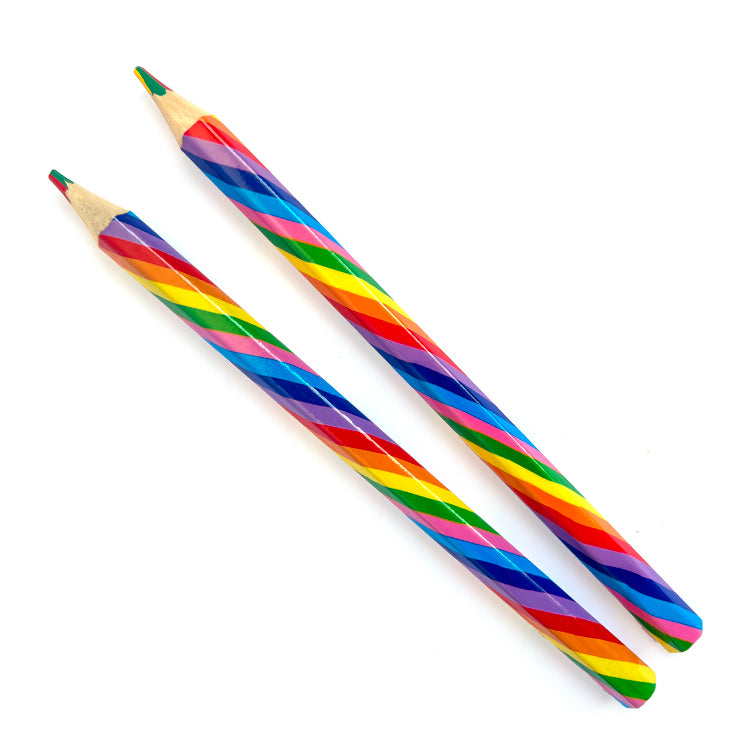 Multi Coloured Chunky Rainbow Pencil