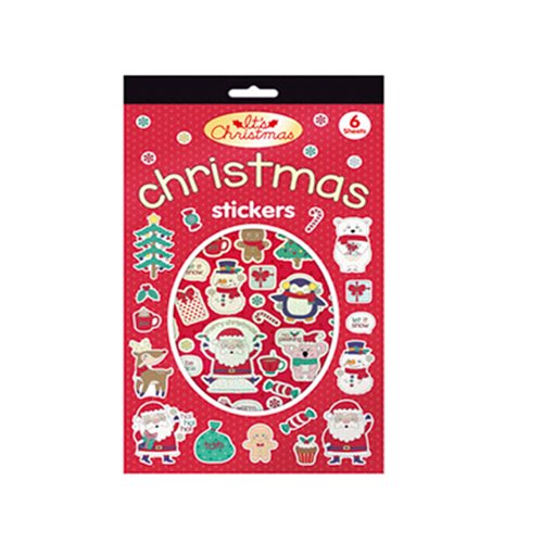 Xmas Sticker Book Red