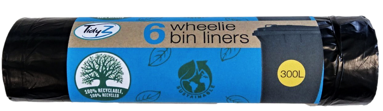 Wheelie Bin Liners 300L Pack of 6 B0517
