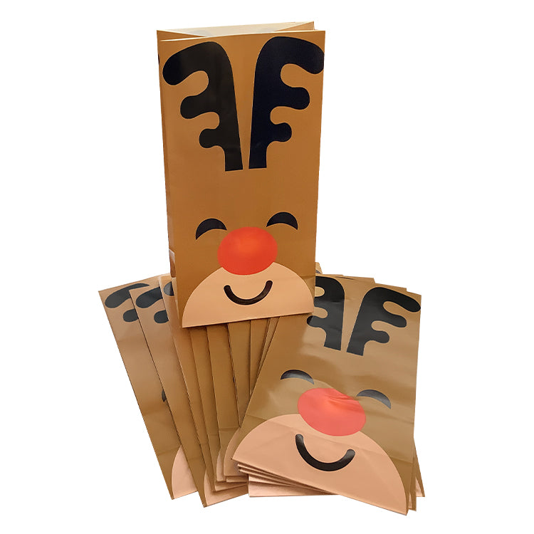 Reindeer Party Bags x 12