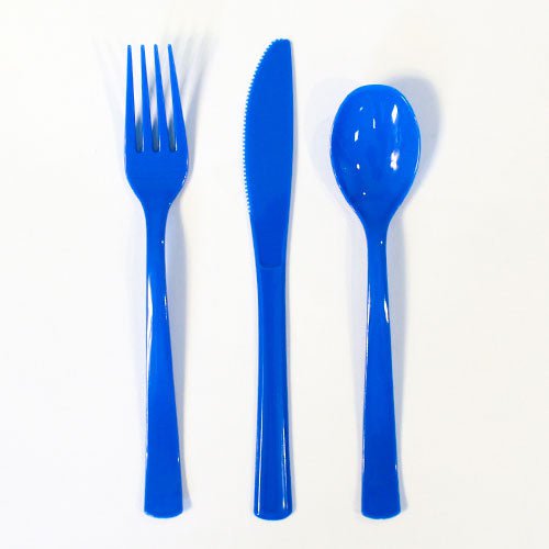 Disposable Plastic Cutlery Set Assorted Colours 90059