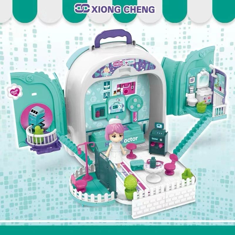3 in 1 Doctors Playset Backpack Double Sided Case