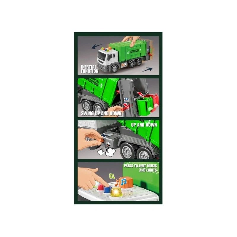 Garbage Toy Truck With Lights & Sound