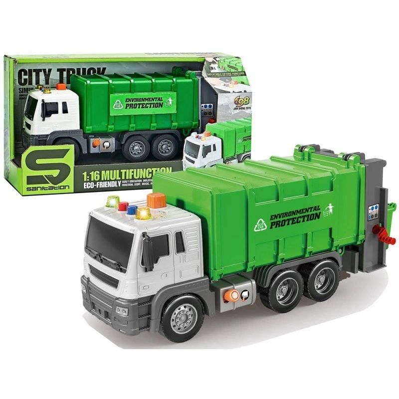 Garbage Toy Truck With Lights & Sound