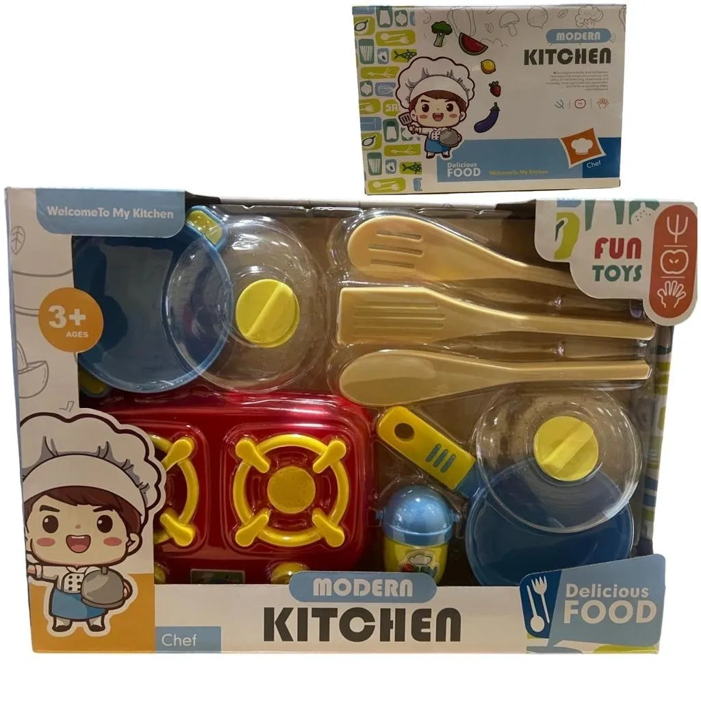 Modern Kitchen Pretend Play Toy Set