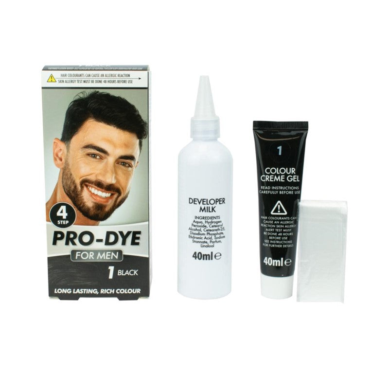 Men’s Black Hair Dye No.1 Long Lasting Rich Colour 310998
