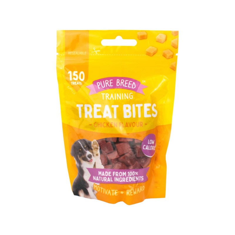 Pet Dog Treats Training Treat Bites Dry Chicken Cubes 100g 323890