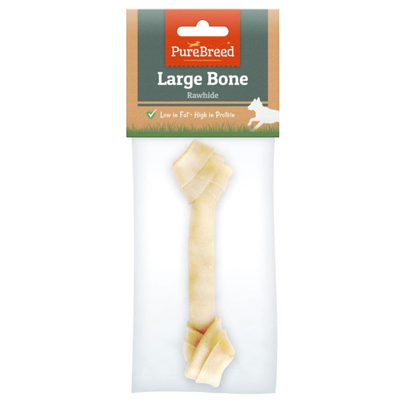 Pet Dog Treats Large Knotted Rawhide Bone