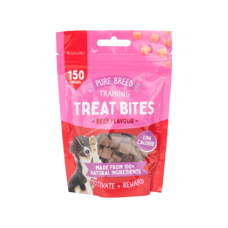 Pet Dog Treats Training Treat Bites Dry Beef Cubes 100g 323889