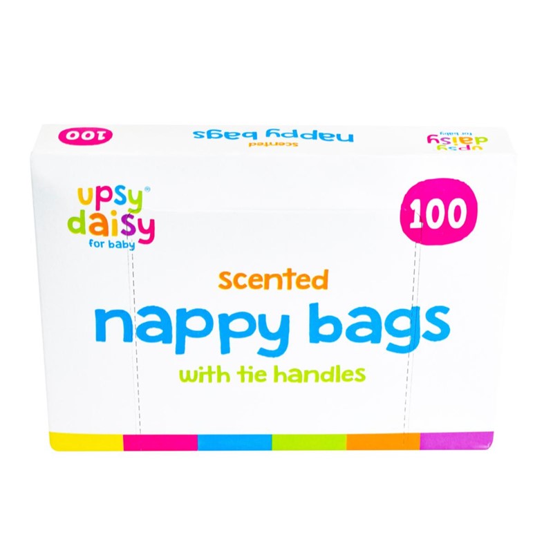 Scented Nappy Bags With Tie Handles Pack Of 100