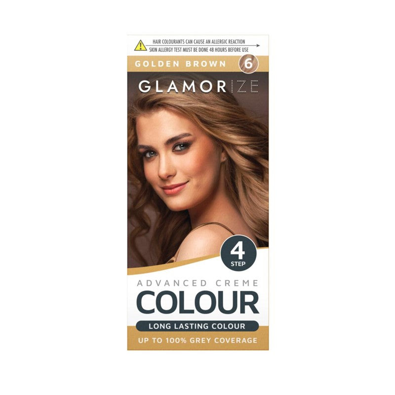 Women's Golden Brown Hair Dye No.6 Advanced Creme Colour 309643