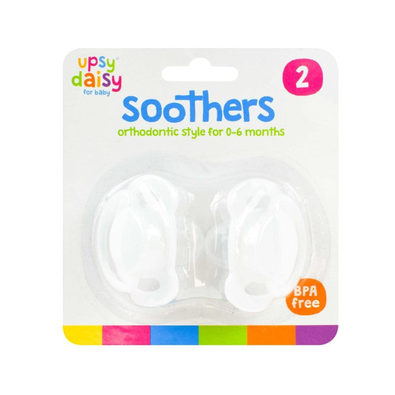 Silicone Soothers 0-6 Months Pack Of 2