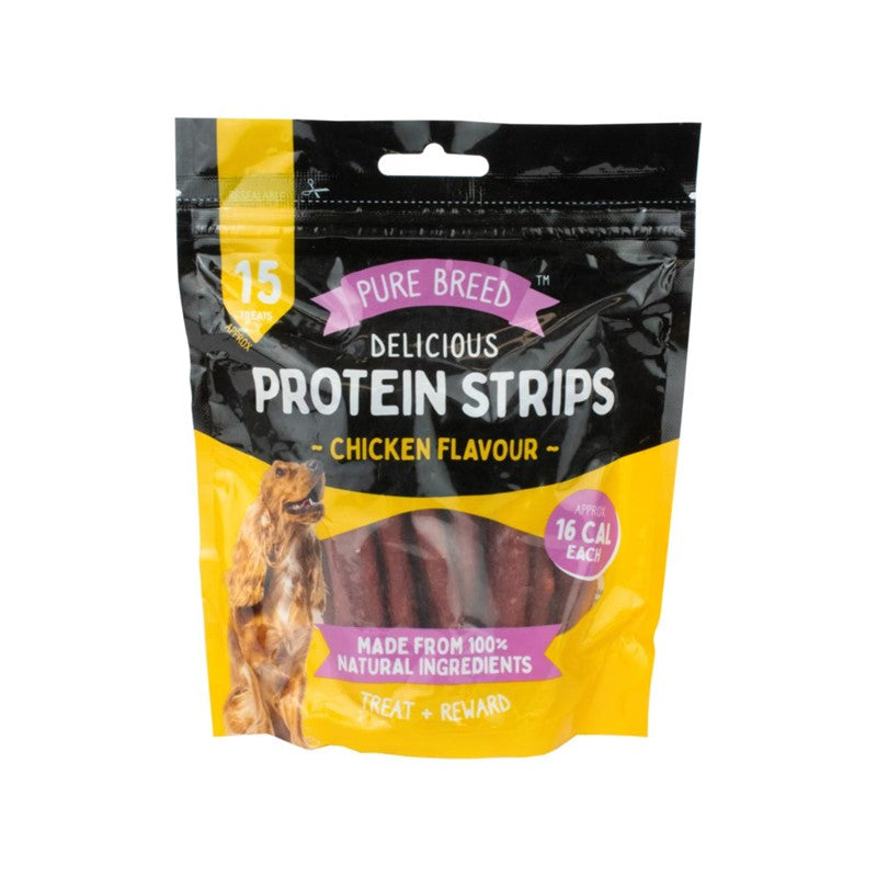 Pet Dog Treats Delicious Protein Strips Chicken Flavour 150g 323891