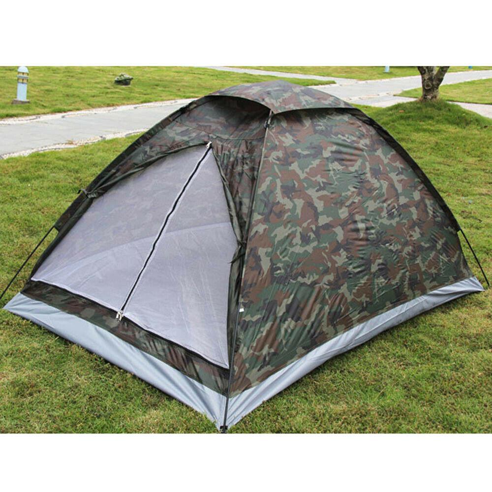 Outdoor Camping Tent Family Hiking Woods 3 Person Camping Tent Multi Colours 3529