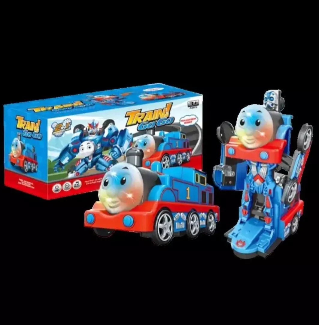Thomas The Tank Engine 2 in 1 Transforming Robot Go Go Train Toy with Sound & Lights