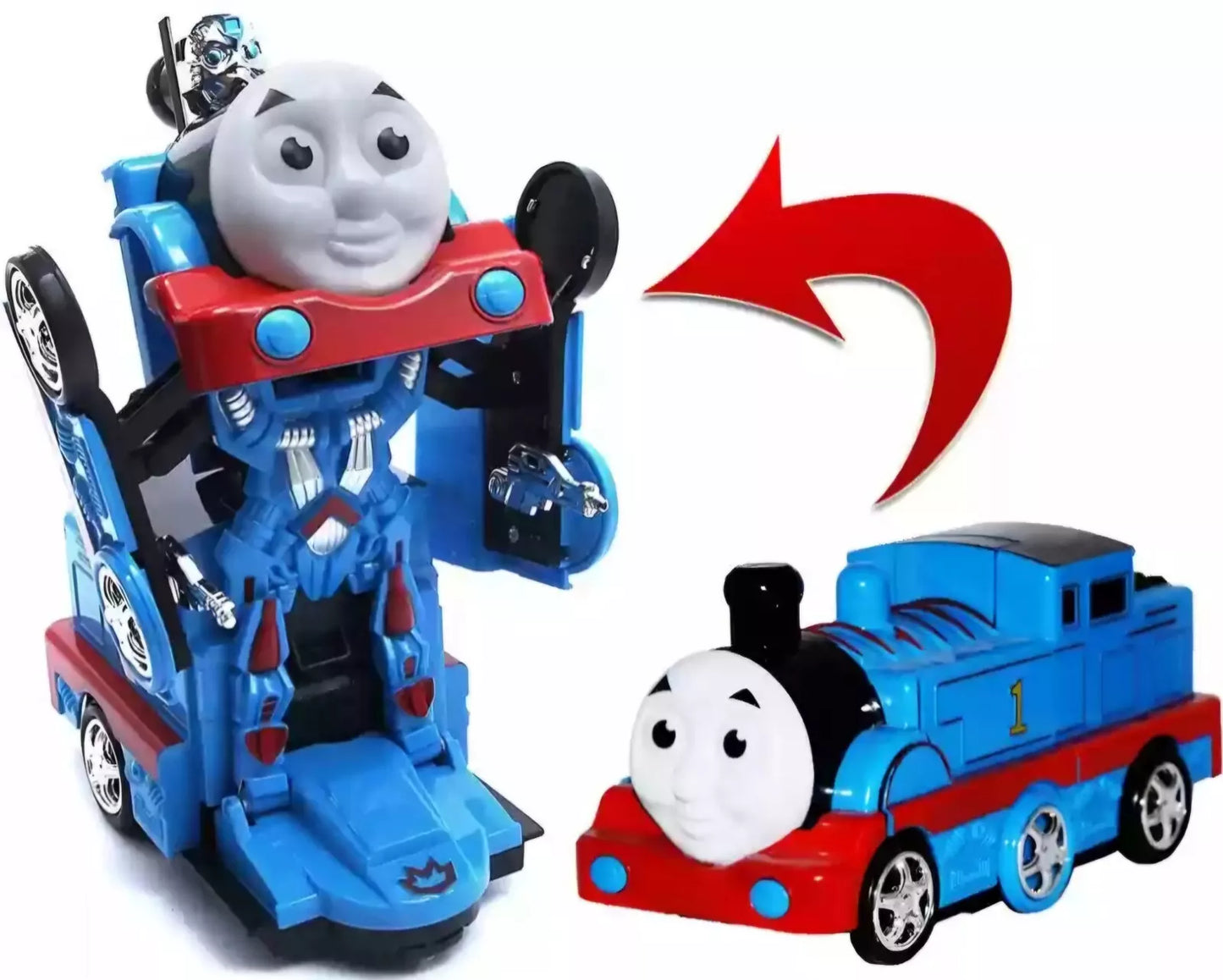 Thomas The Tank Engine 2 in 1 Transforming Robot Go Go Train Toy with Sound & Lights