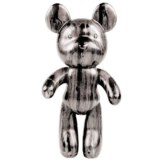 Marble Bear Creative DIY Marble Pouring Kit - 17cm - Design & Paint Your Own Bear - Silver