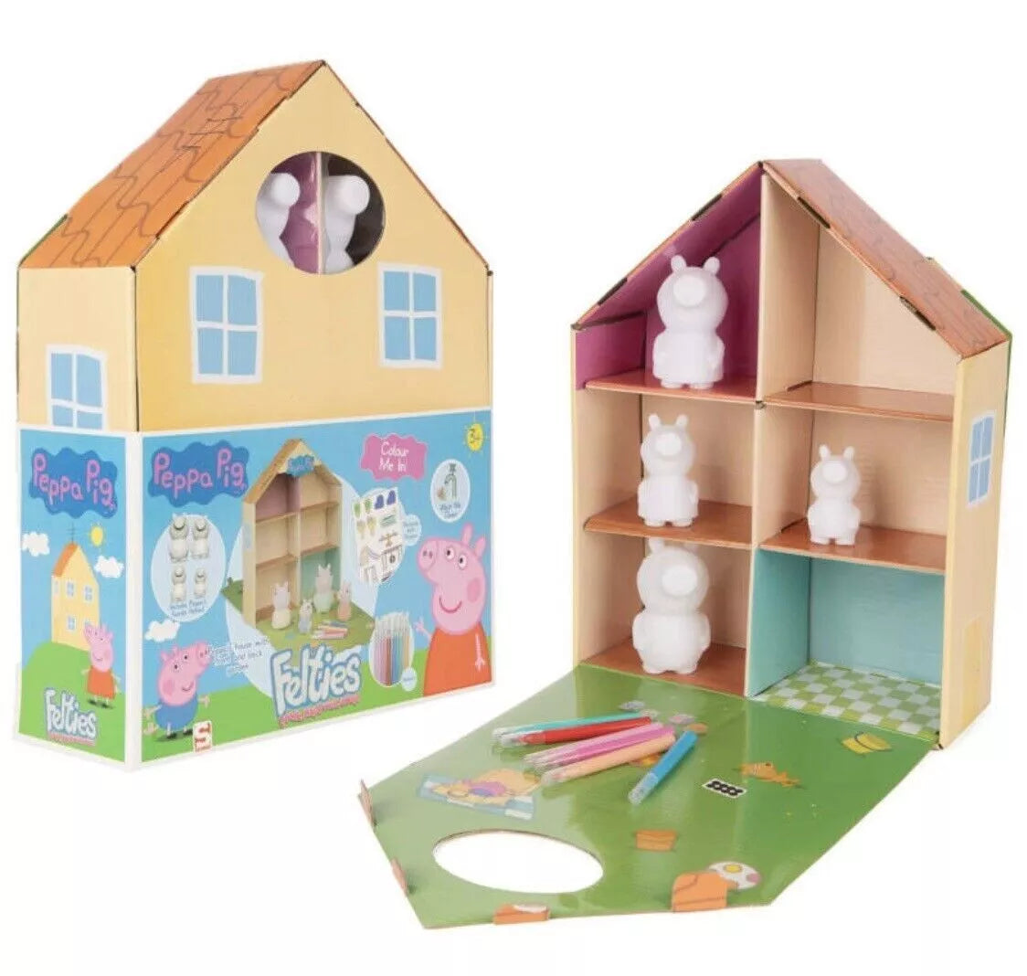 Peppa Pig Felties Doodle Play &Amp; Wash Away House