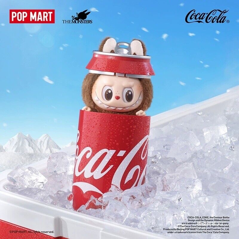 Labubu THE MONSTERS Coca-Cola Series PopMart Vinyl Face Plush Toy Doll VIRAL - 'The Secret' Canned Monster
