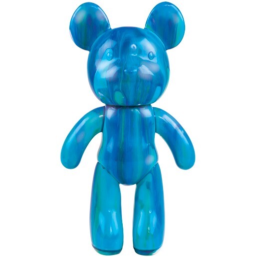 Marble Bear Creative DIY Marble Pouring Kit - 17cm - Design & Paint Your Own Bear - Blue