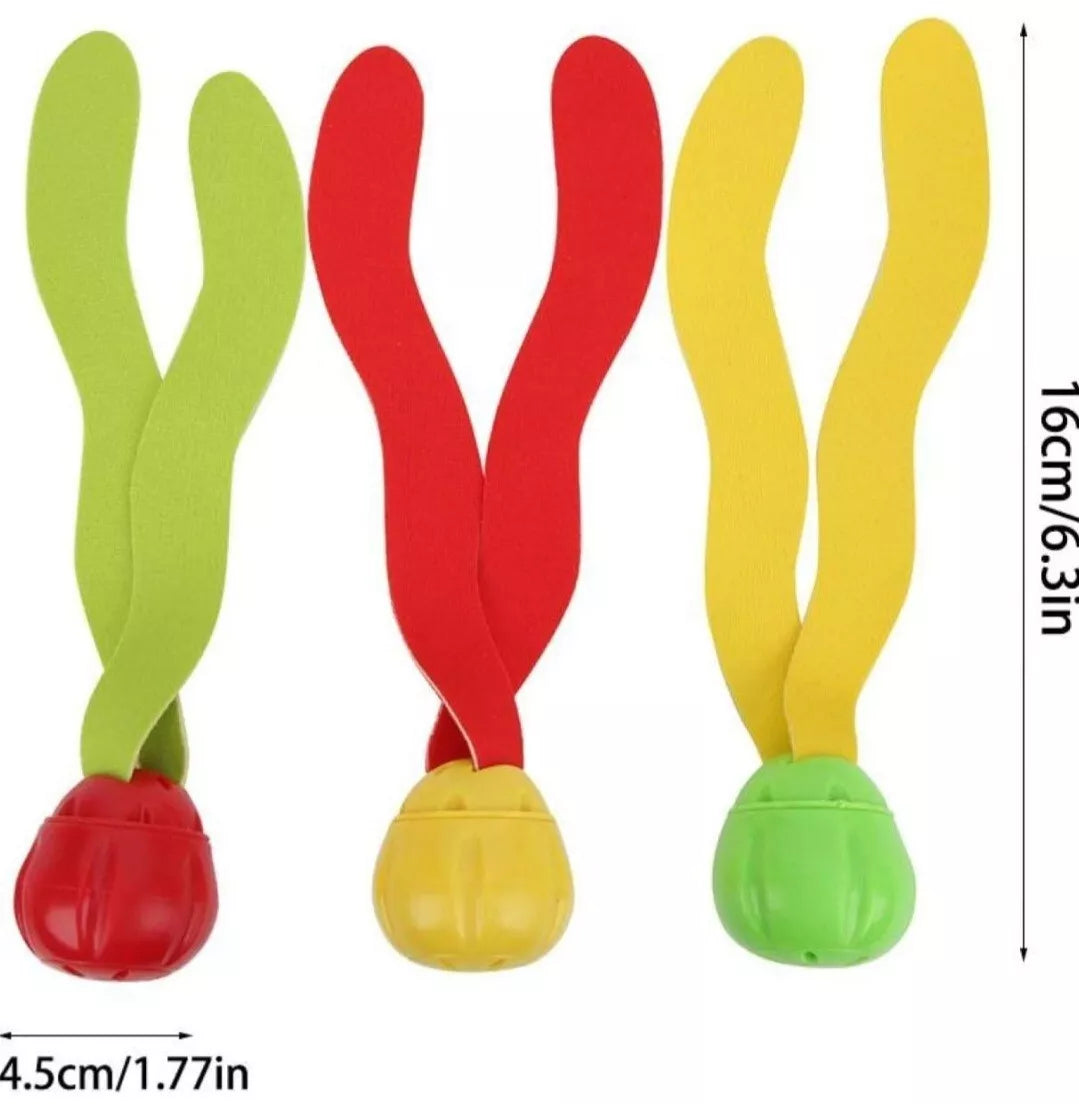 Underwater Light Up Diving Toys Dive Ring/Torpedo/Sticks Swimming Pool Game Diving Game - 4 Pack