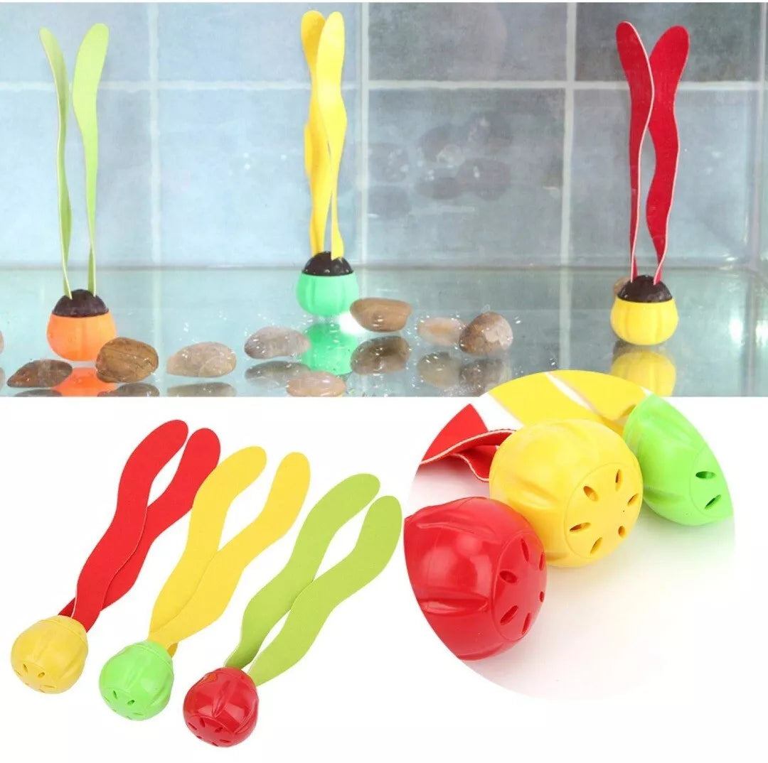 Underwater Light Up Diving Toys Dive Ring/Torpedo/Sticks Swimming Pool Game Diving Game - 4 Pack
