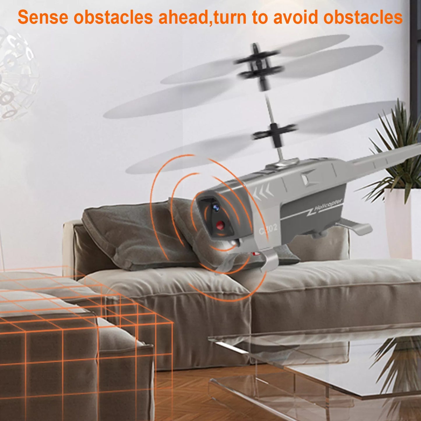 Remote Control Black Ant Helicopter Drone with Obstacle Sensor (3 Colours)