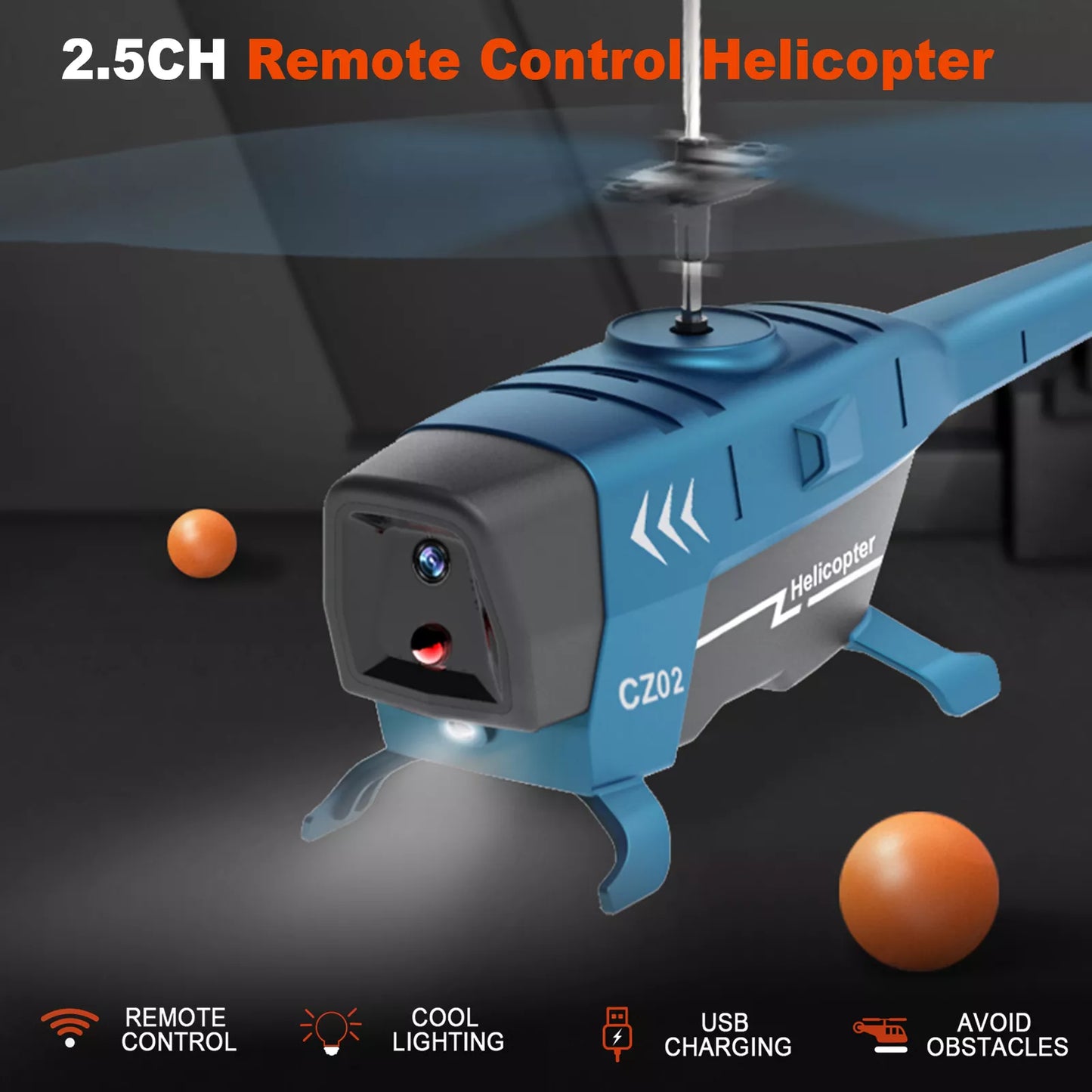 Remote Control Black Ant Helicopter Drone with Obstacle Sensor (3 Colours)