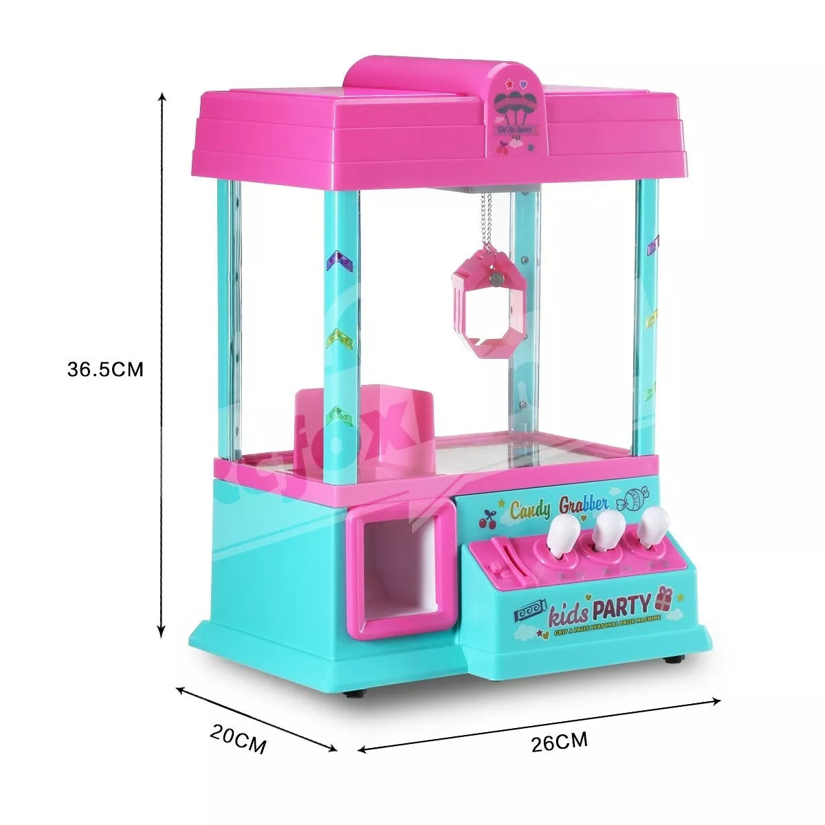Mini Candy Grabber Claw Machine Pink Vending Arcade Game
