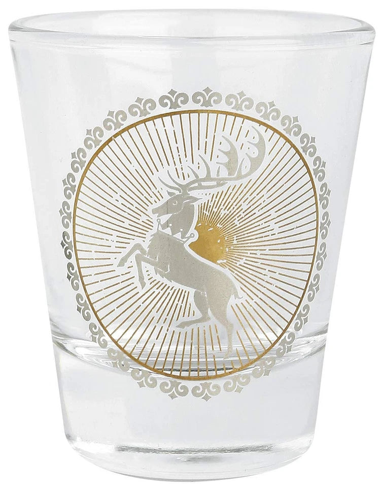 Game of Thrones Set of 6 Black and Gold Premium Glasses Luxury Box Set