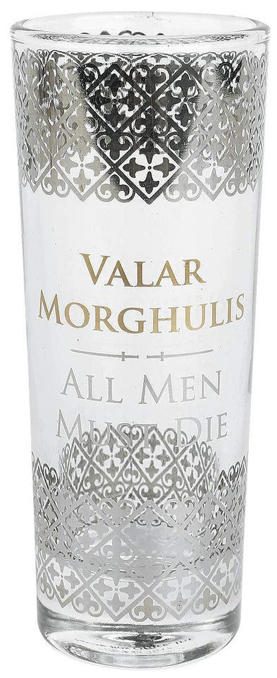 Game of Thrones Set of 6 Black and Gold Premium Glasses Luxury Box Set