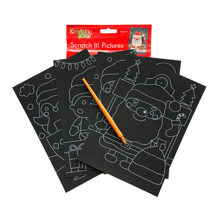 Xmas scratch Art Picture Kit ( Asst Designs )