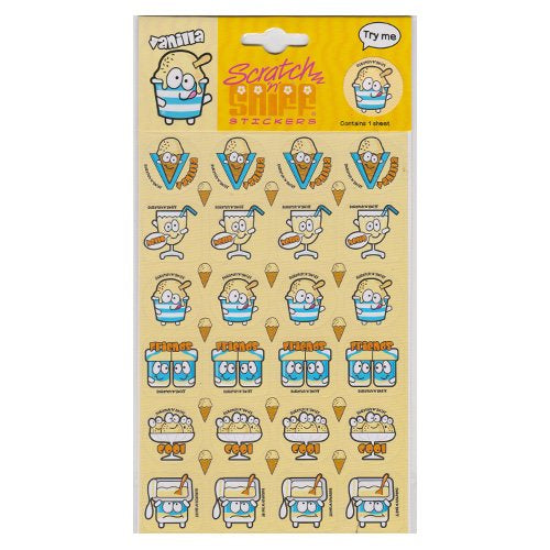 Vanilla Super Scratch And Sniff Sticker Pack