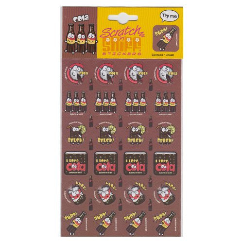 Cola Scratch And Sniff Sticker Pack