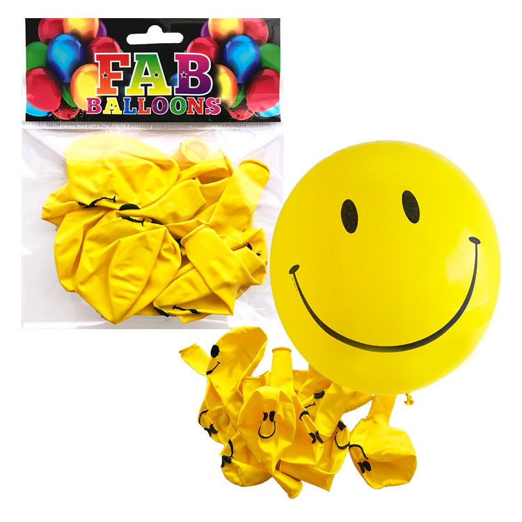 Smiley Balloons x 18